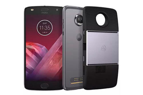 Celular Motorola - Conheça as principais linhas Celular Motorola - Motorola Moto Z2 Play Cinza com Projetor