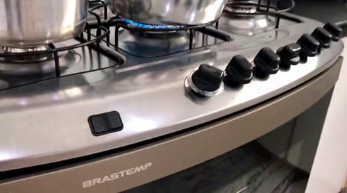Fogão inox Brastemp