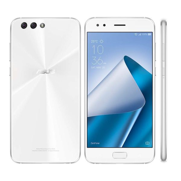 Smartphone asus zenfone 4 ze554kl branco com 64gb, tela 5. 5, dual chip, câmera traseira dupla, 4.
