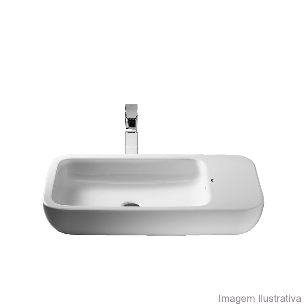 Cuba para banheiro de apoio retangular 75X40cm sem mesa e sem ladrão Khroma b -> Cuba Banheiro Celite Cuba para banheiro de apoio retangular 75X40cm sem mesa e sem ladrão Khroma b -> Cuba Banheiro Celite