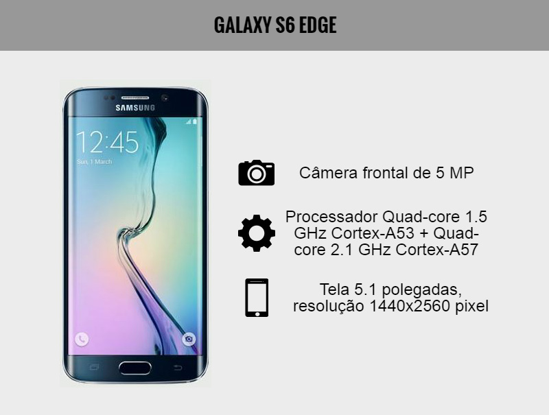 Smartphone Galaxy S6 Edge: detalhes importantes para selfies