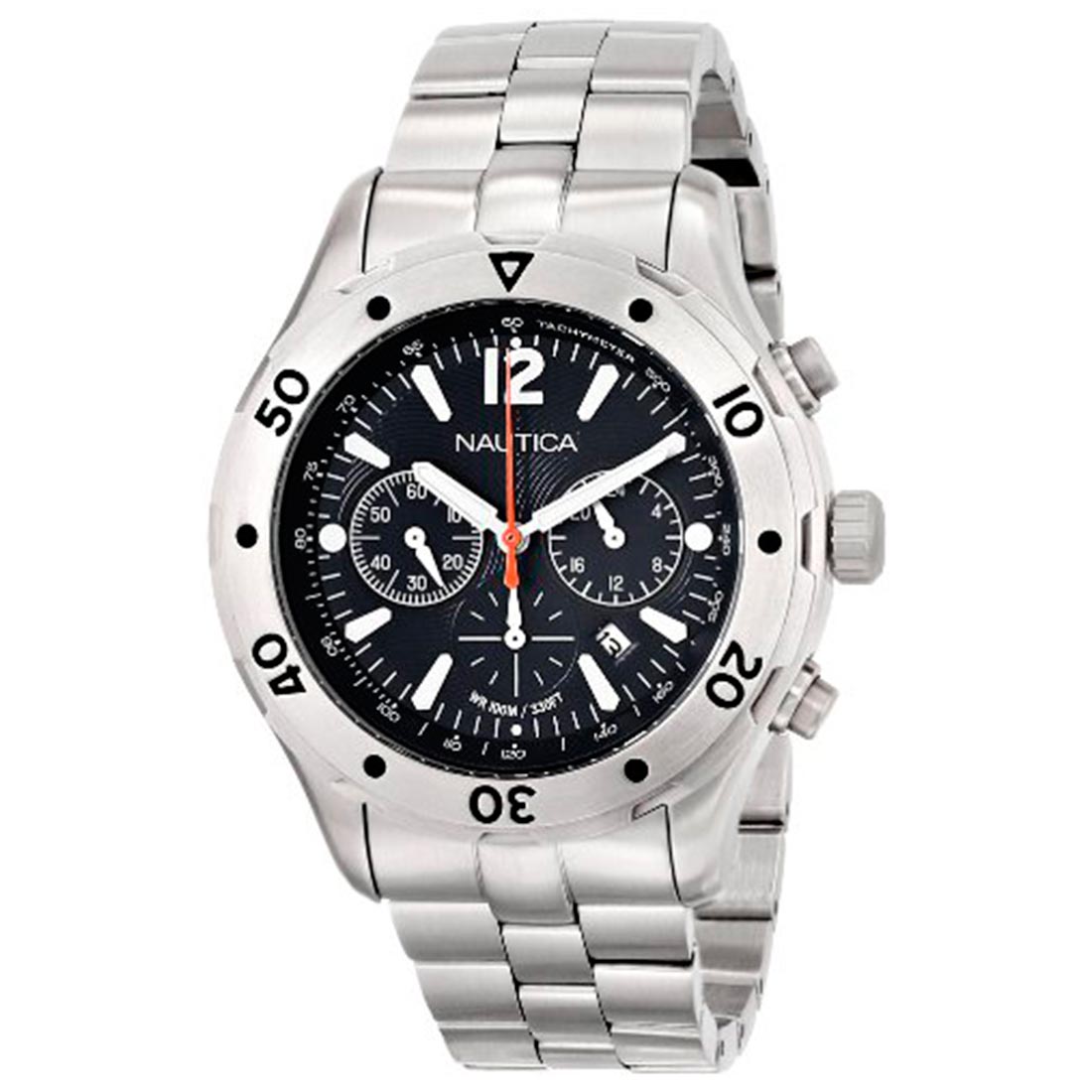 Relogio masculino nautica pulseira de aço Clearance