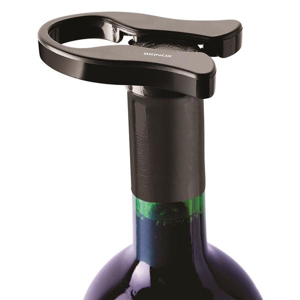 Cortador de cápsula para vinho brinox em aço inox - preto