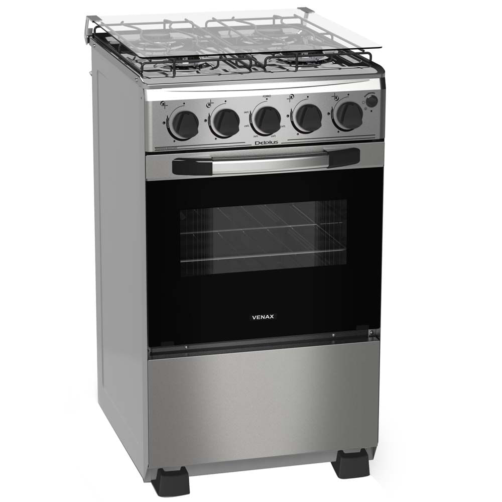 Fog u00e3o a Gás Venax 4 Bocas Delplus com Acendimento Automático e Frente Inox shopfacilfuncionarios Armario De Cozinha Pequeno Planejado ~ Fog u00e3o a Gás Venax 4 Bocas Delplus com Acendimento Automático e Frente Inox shopfacilfuncionarios