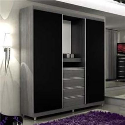 Guarda-Roupa Bartira: Fortaleza com 2 Portas e 4 Gavetas