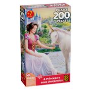 Puzzle 200 peças A Princesa e seus Unicórnios