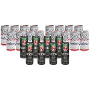 Kit Cerveja Budweiser American Lager 16 Unidades - 269ml + Cerveja Beck Lata 350ml 8 Unidades