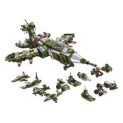 Blocos de Montar Cubic 25 em 1 Avião de Combate 576 Peças Multikids - BR1620 BR1620