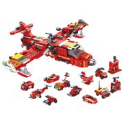 Blocos de Montar Cubic 25 em 1 Brigada de Incêndio 572 Peças Multikids - BR1614 BR1614