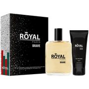 Kit Perfume Royal Paris Brave Masculino - Eau de Cologne 100ml com Gel pós Barba