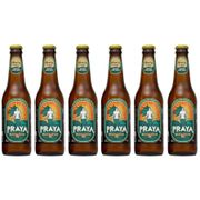 Kit Cerveja Praya Puro Malte Lager Garrafa - 355ml Cada 6 Unidades