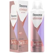 Desodorante Antitranspirante Aerossol Rexona Clinical Extra Dry 150ml