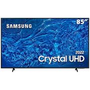 Smart TV 85" Crystal UHD 4K Samsung 85BU8000, Painel Dynamic Crystal Color, Design slim, Tela sem limites, Alexa built in, Controle Remoto Único