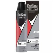 Desodorante Antitranspirante Aerossol Rexona Clinical Sport Men 150ml