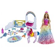 Boneca Barbie Dreamtopia Unicórnio Arco-íris - com Acessórios Mattel
