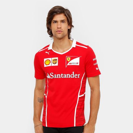 Camisa Masc Puma Scuderia Ferrari Team Shirt Vermelho Branco Camiseta Puma Scuderia Ferrari Team Masculina Compre No Shopfacil Com