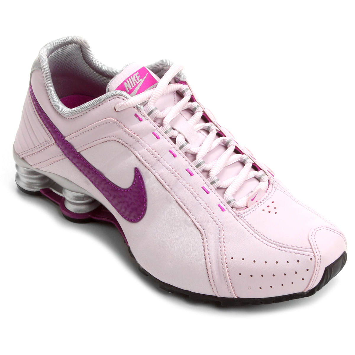 nike shox junior feminino preto e rosa