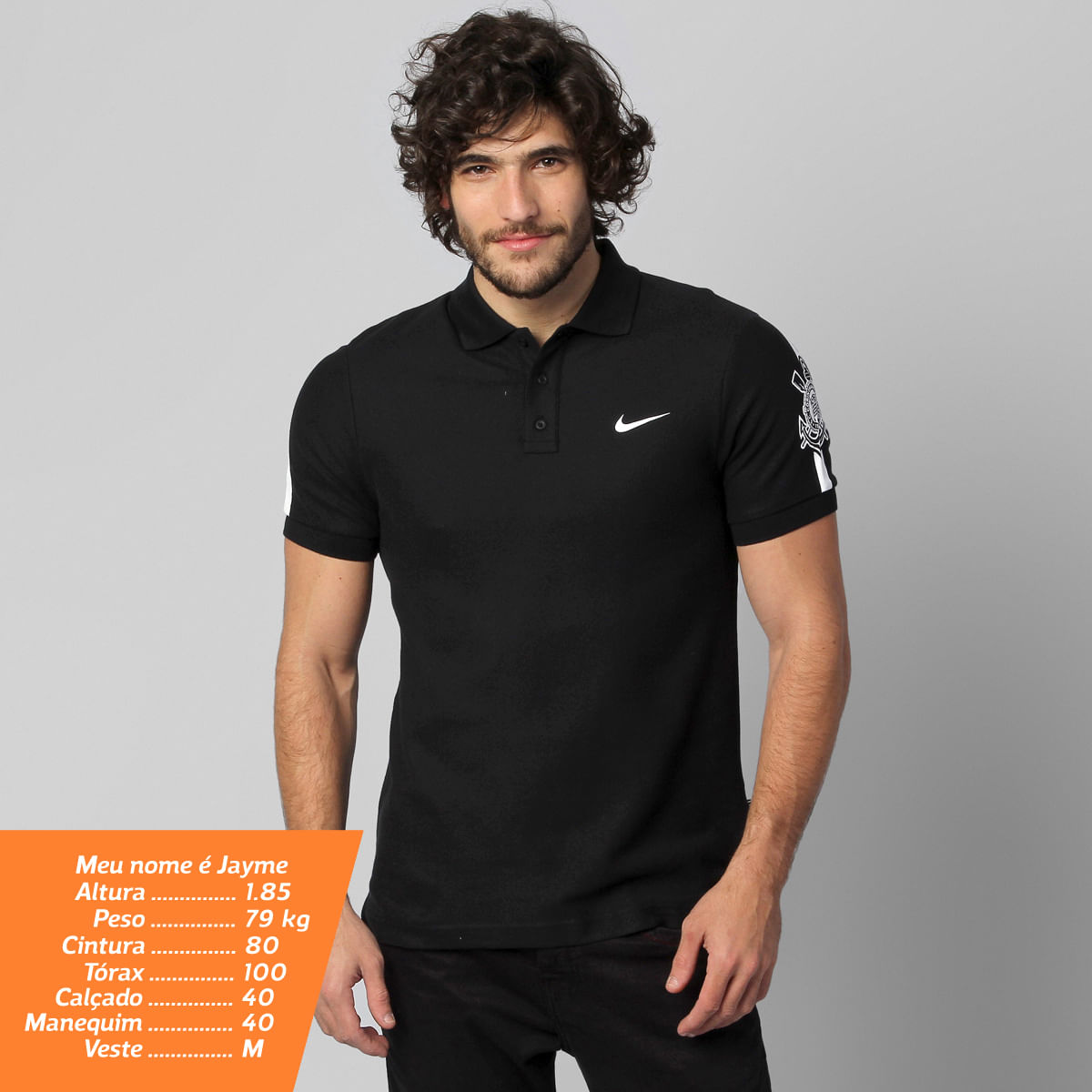 camiseta polo nike sportswear corinthians masculina