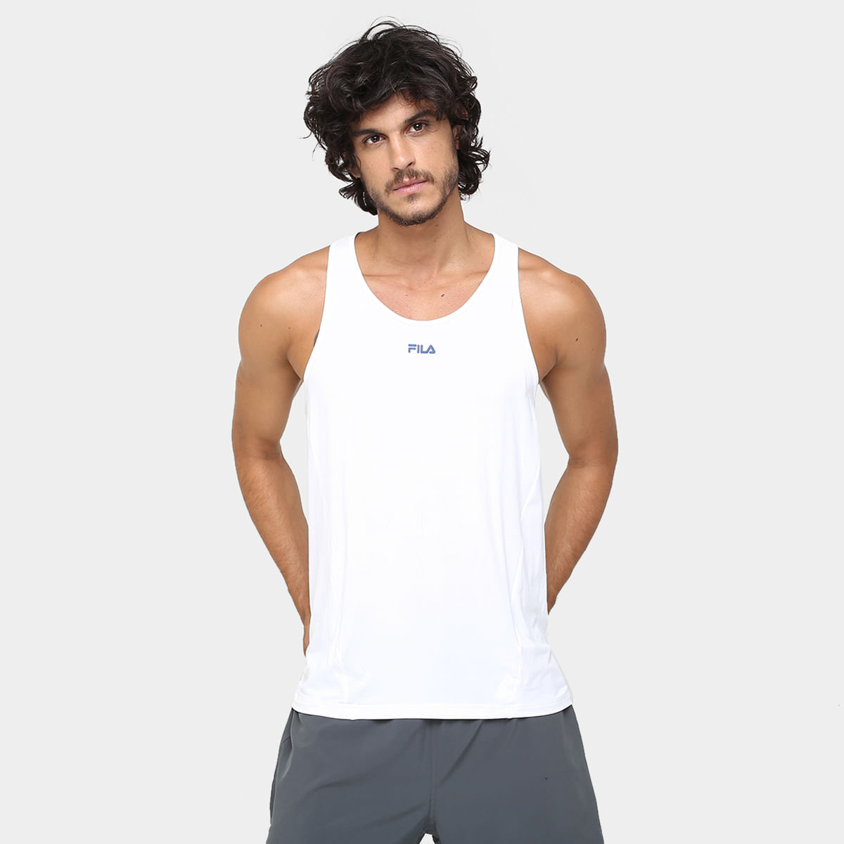 camiseta regata fila masculina