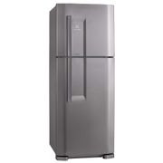Geladeira Inox Electrolux: imagem de uma geladeira Electrolux duas portas com refrigerador na parte de baixo e o freezer na de cima