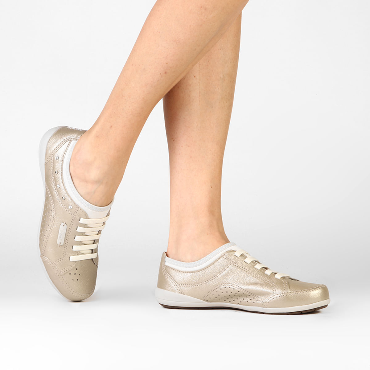 tênis kolosh cadarço elástico branco