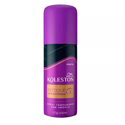 Menor preço em Spray Retoque De Raiz Koleston 100ml Preto