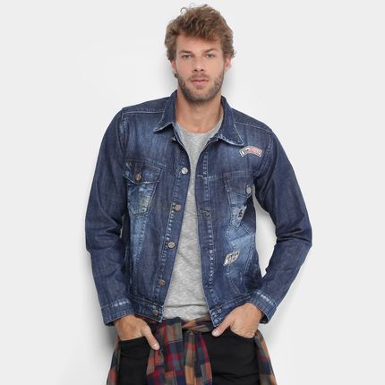 jaqueta jeans sawary masculina