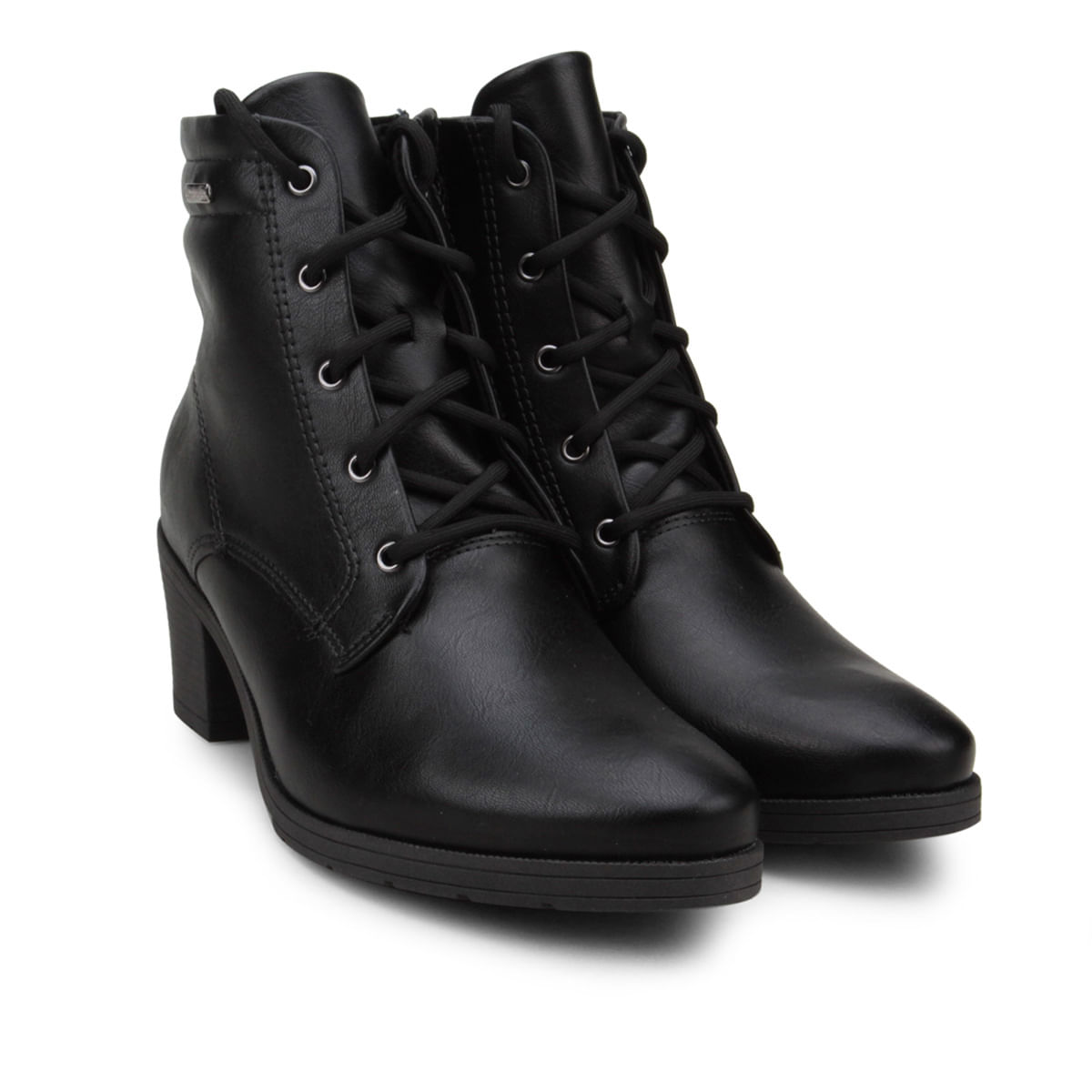 bota feminina salto baixo comfortflex