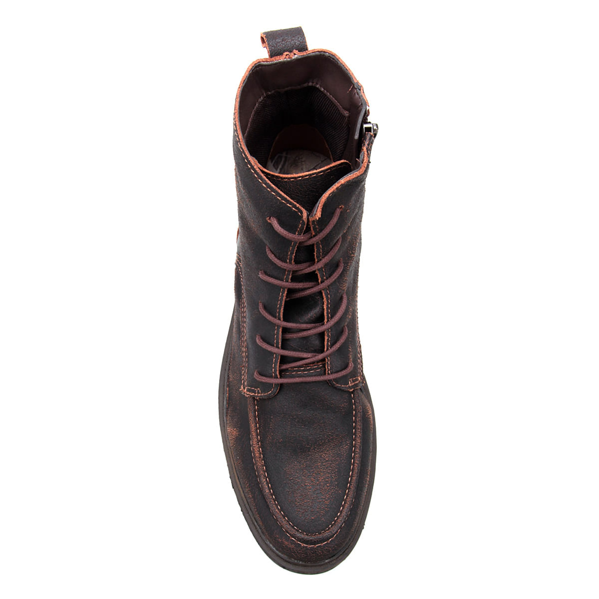 bota couro cano curto west coast lassen estonada masculina