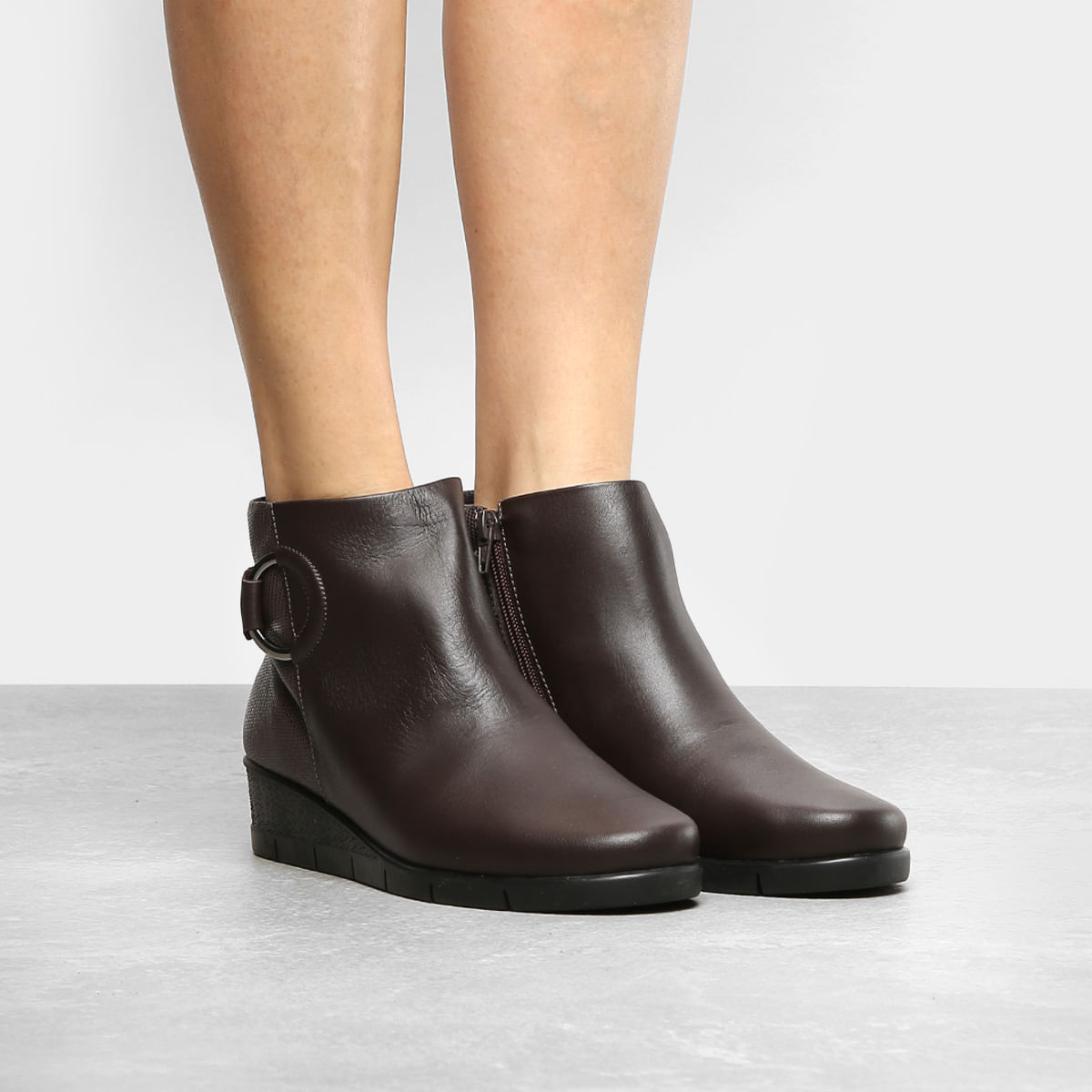 bota anabela usaflex