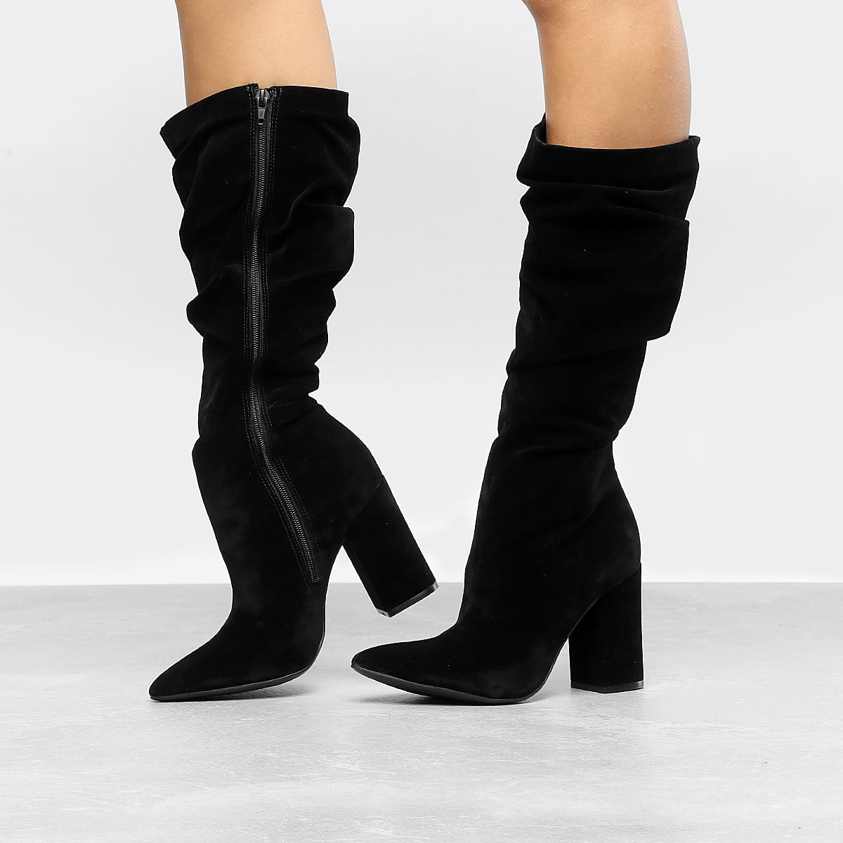 bota slouch cano curto