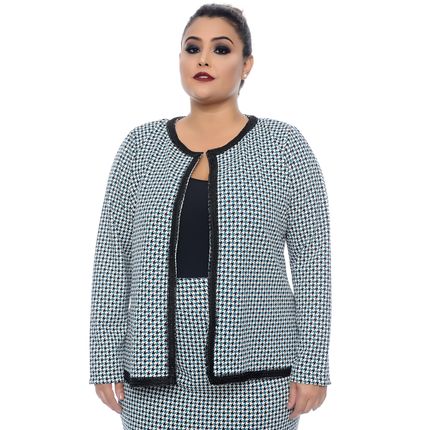 conjunto de blazer plus size