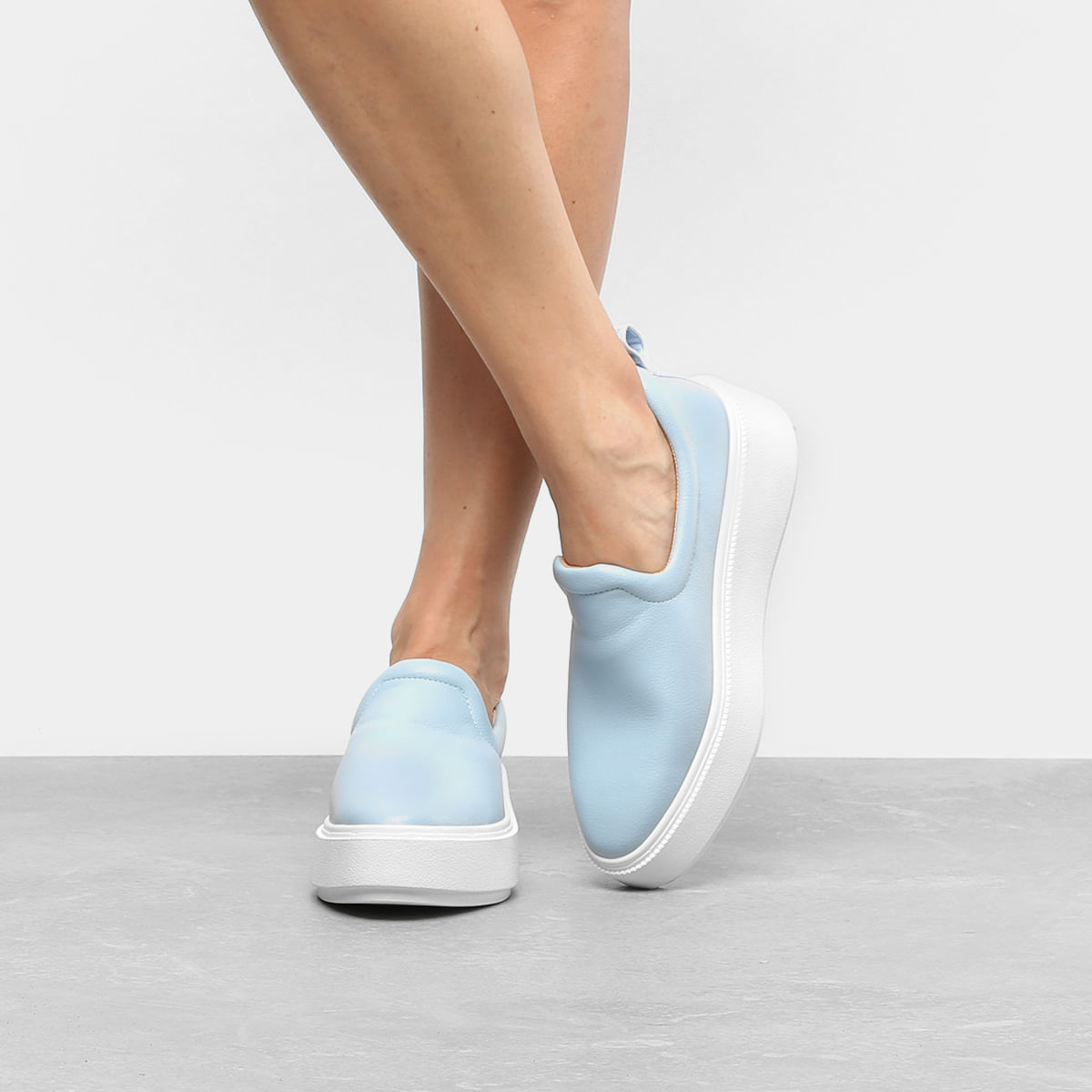 slip on azul claro