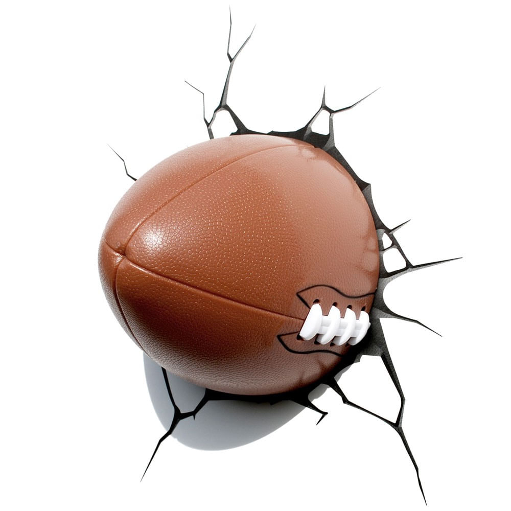 Luminaria Bola De Futebol Americano 3d Light Fx Compre No Shopfacil Com