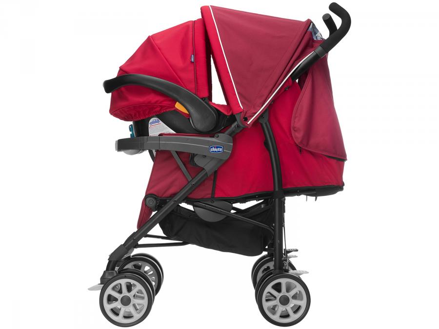 Carrinho De Bebe Passeio Chicco Nuevo Red Reclinavel Assento Reversivel 4 Posicoes Com Capa Compre No Shopfacil Com