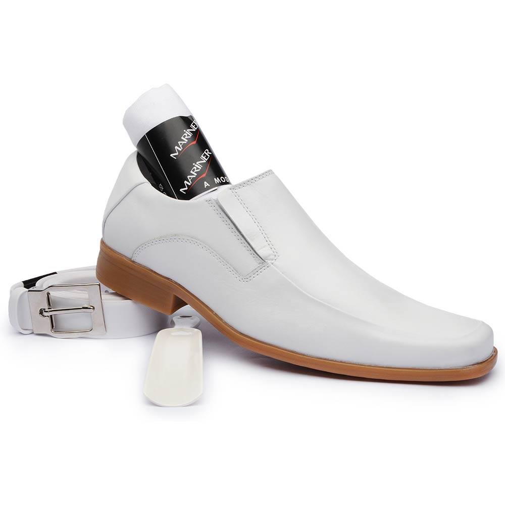 sapato branco masculino mariner