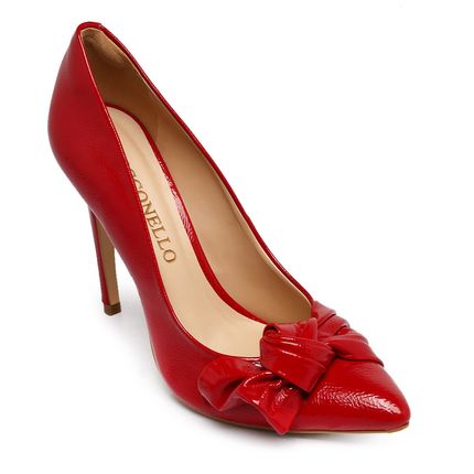 scarpin cecconello vermelho