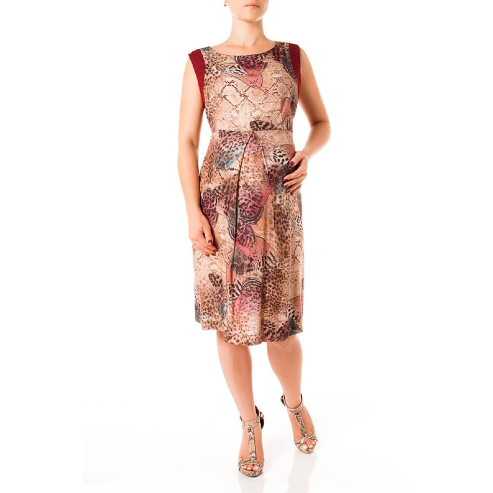 vestido estampado gestante