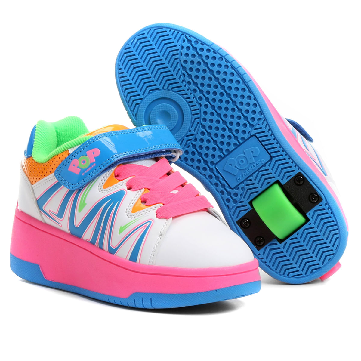 tênis de rodinha colorido