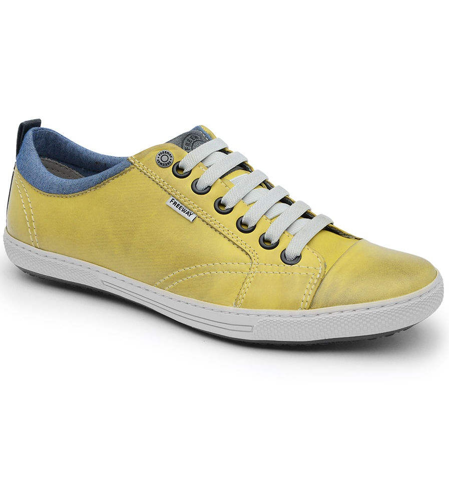 sapatenis amarelo masculino