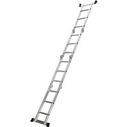 Escada de alumínio 4x3 multifuncional com 2 plataformas super tech Jggvy31tls9yfm