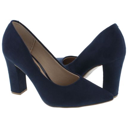 scarpin beira rio azul marinho