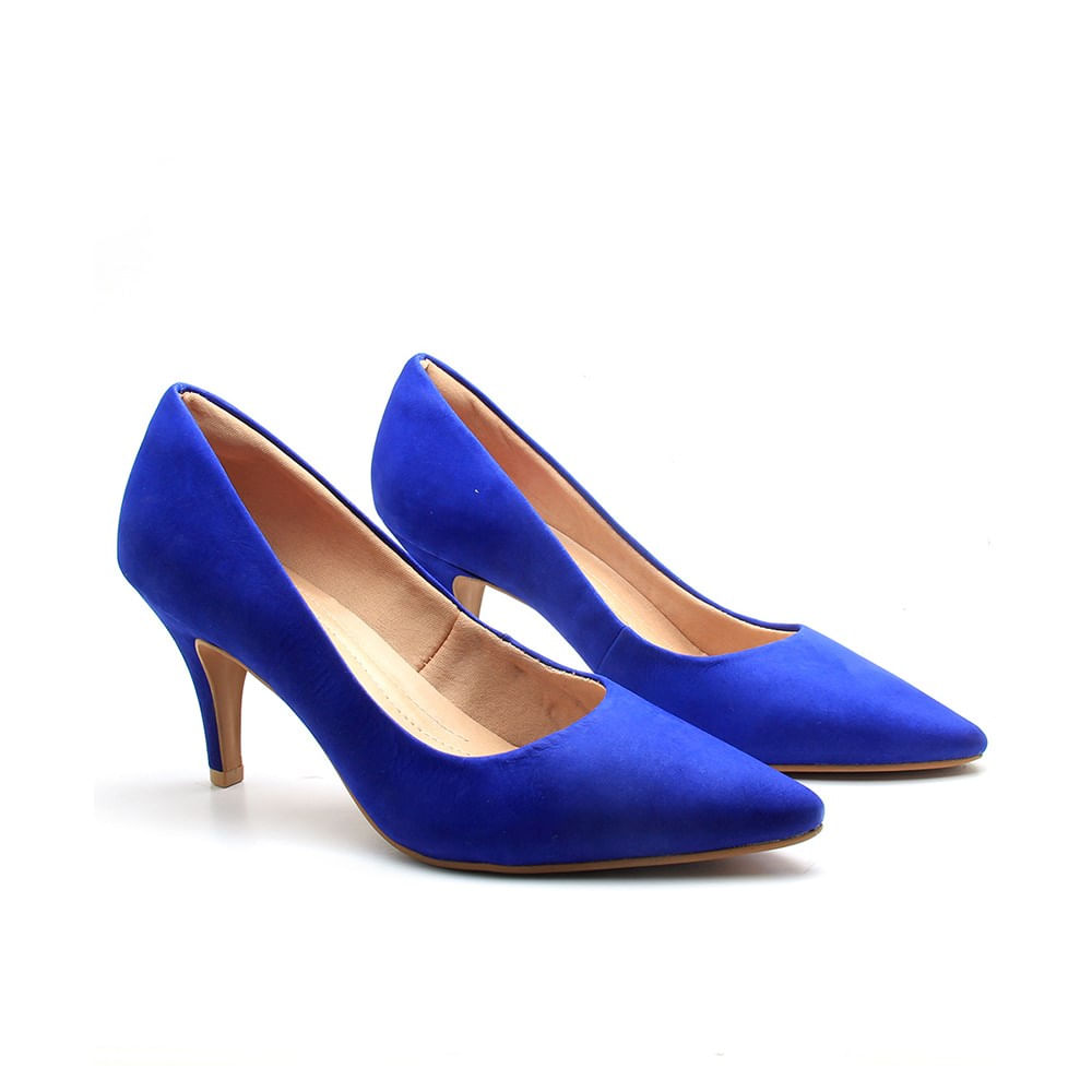 scarpin azul bic