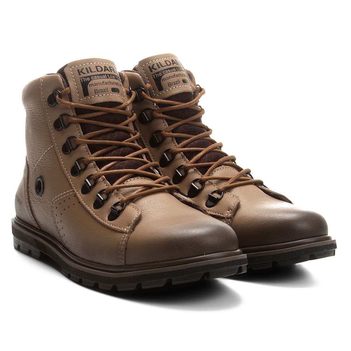 bota couro cano curto kildare