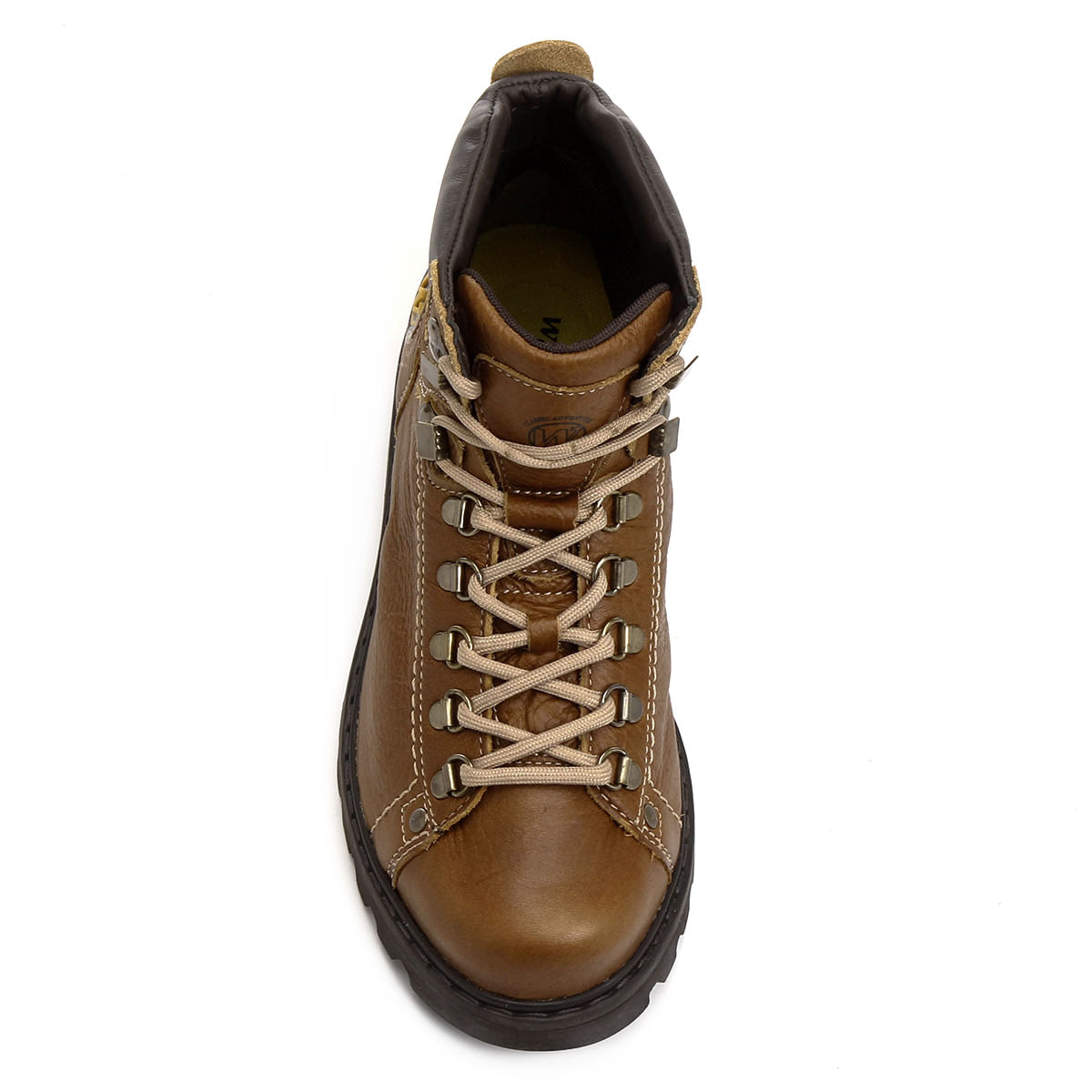 bota couro coturno cano curto west coast worker masculina
