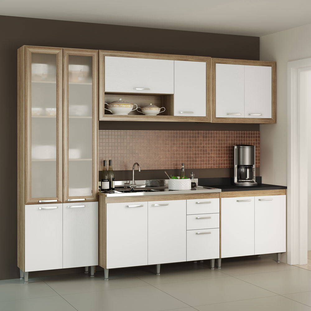 Kit Cozinha Mdp Com Pintura Uv Texturizada 12 Portas Comprar No Kit Cozinha Mdp Com Pintura Uv Texturizada 12 Portas Comprar No