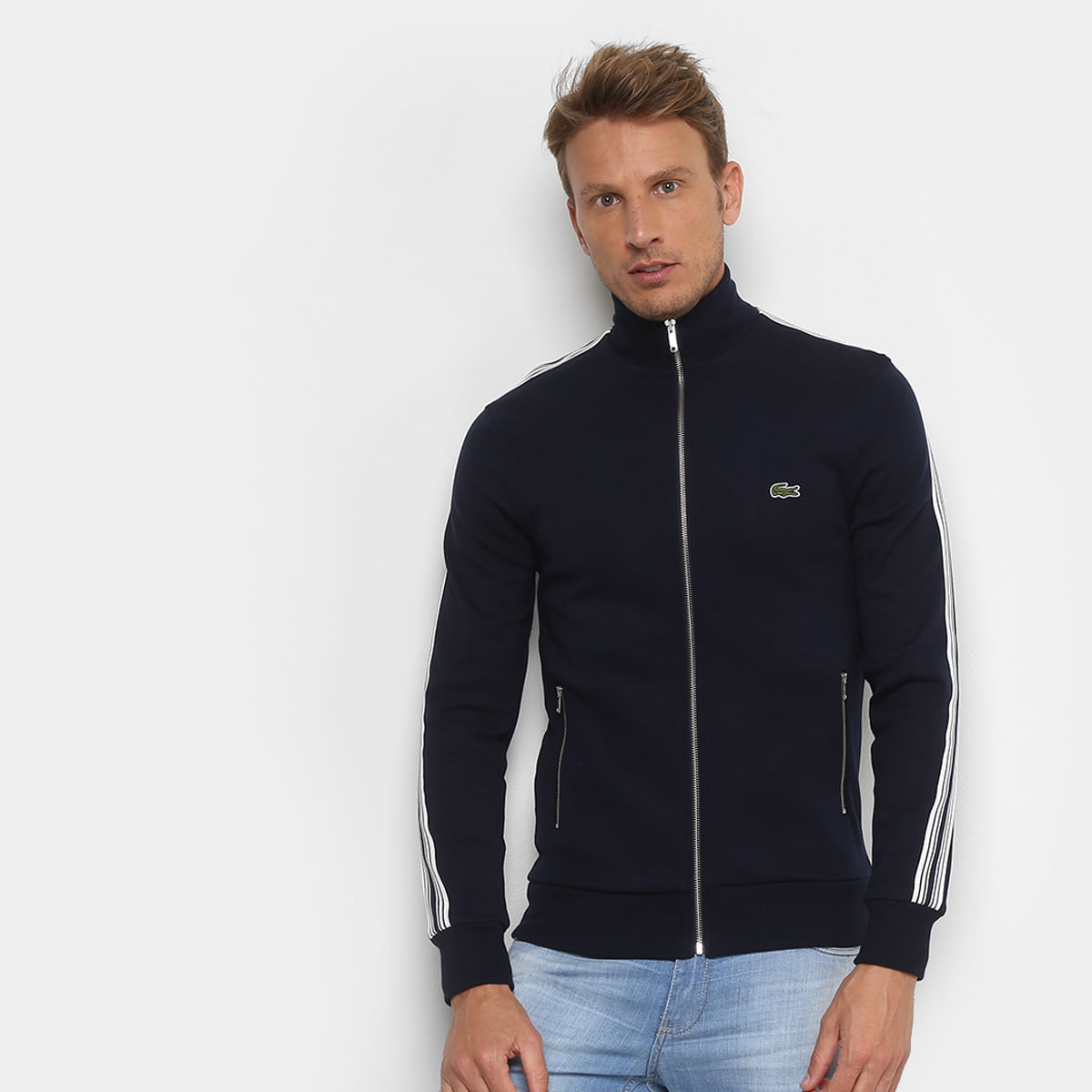 casaco gola role masculino