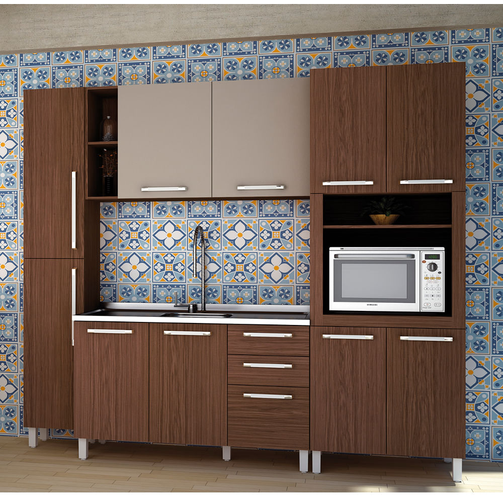 Cozinha Completa Henn Smart 09 10 Portas E 3 Gavetas Turin Cristal Cozinha Completa Henn Smart 09 10 Portas E 3 Gavetas Turin Cristal