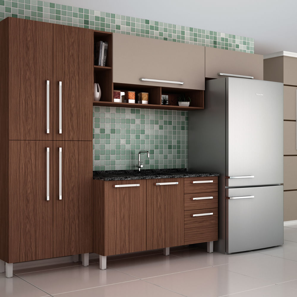 Cozinha Completa Henn Smart 04 8 Portas E 3 Gavetas Turin Cristal Cozinha Completa Henn Smart 04 8 Portas E 3 Gavetas Turin Cristal