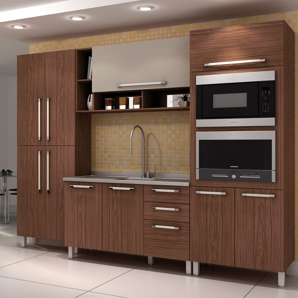Cozinha Completa Henn Smart 18 10 Portas E 3 Gavetas Turin Cristal Cozinha Completa Henn Smart 18 10 Portas E 3 Gavetas Turin Cristal